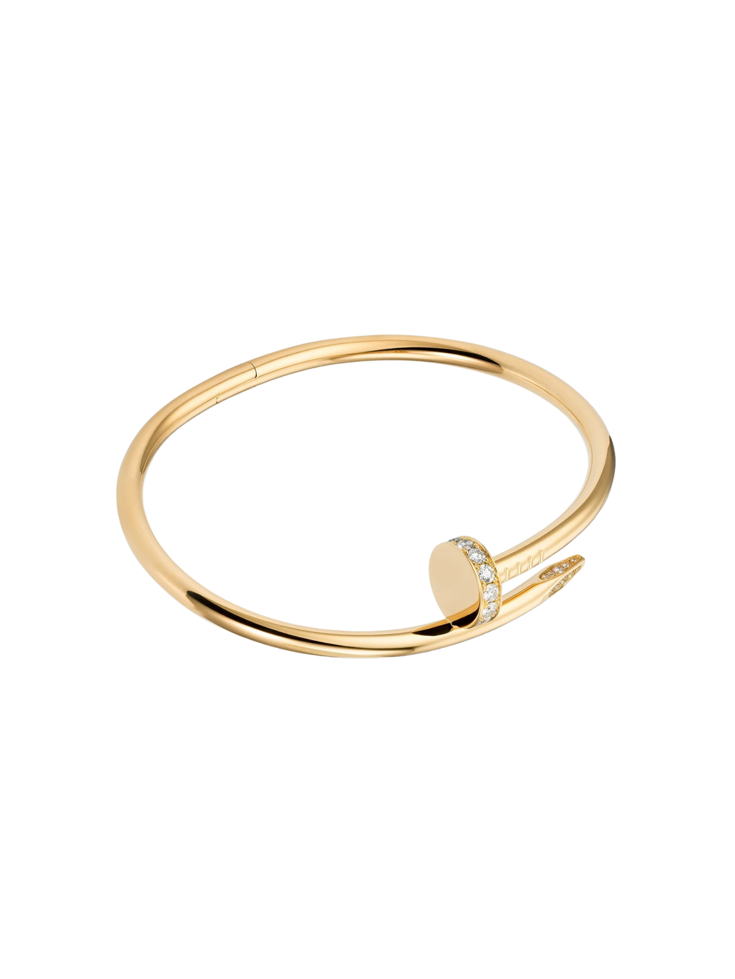 Juste Un Clou Styled 18CT Gold Diamond Tip Bracelet