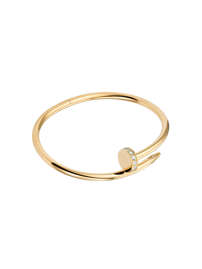 Juste Un Clou Styled 18CT Gold Diamond Tip Bracelet